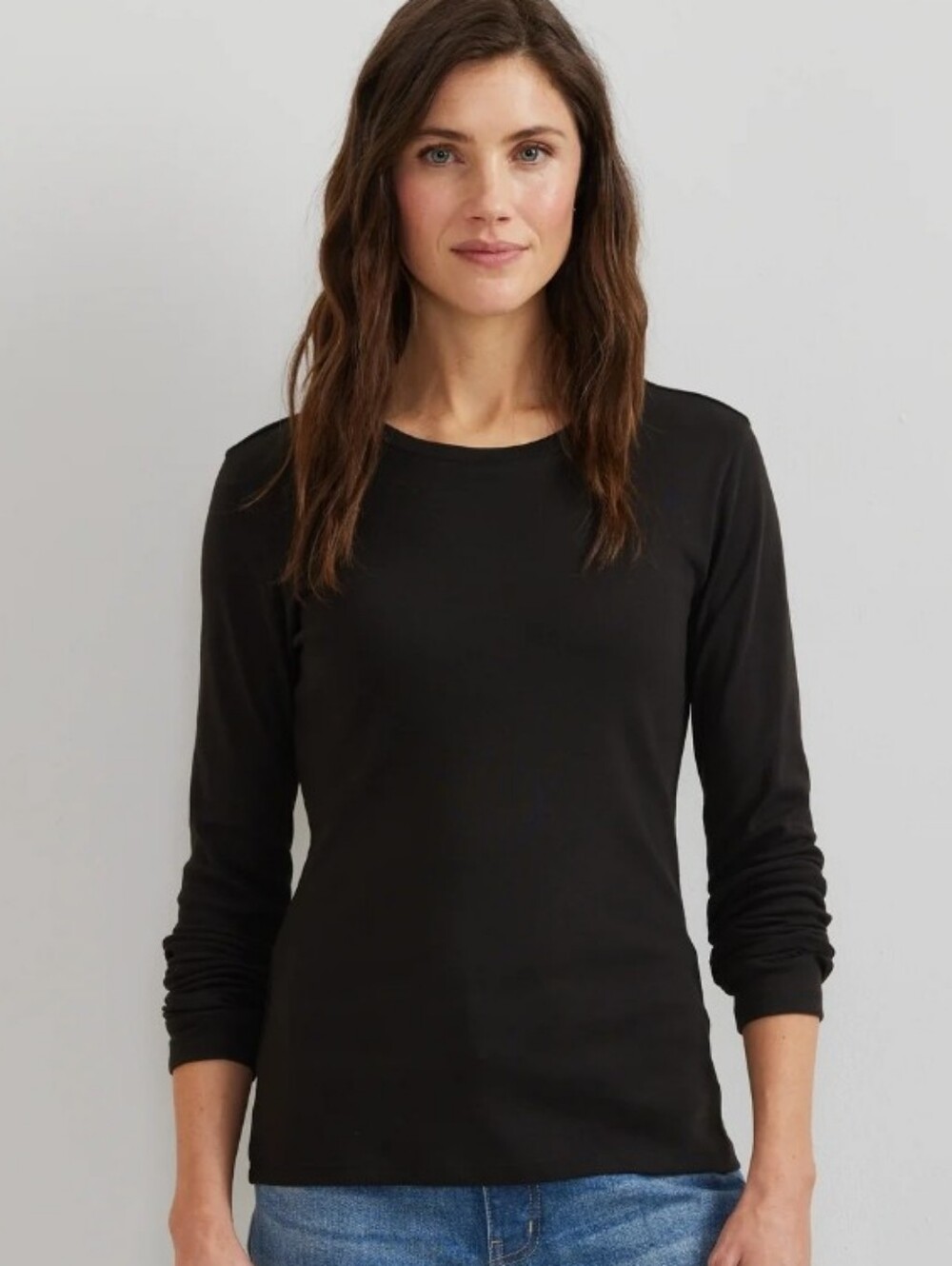 NEW Eddie Bauer Women Reheat Thermal Crewneck Black  Longsleeve Sz M